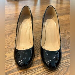 J Crew Black Patent Leather Pumps